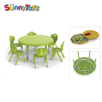 Table et chaise en plastique pour enfants/enfants table et chaises