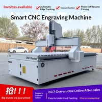 Machine de gravure publicitaire multifonctionnelle CNC 1325 entièrement automatique pour découpe de pierre et acrylique avec détection de bord, garantie 1 an