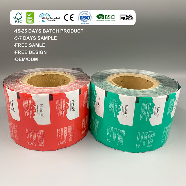 Custom Food Packaging Printing Plastic Packaging Rolls Laminating Flexible Packaging Sachet Rolls Film