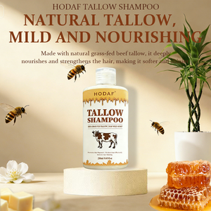HODAF OEM ODM <span class=keywords><strong>Shampoo</strong></span> al Sego di Manzo da Animali Alimentati a Erba <span class=keywords><strong>per</strong></span> Alleviare il Prurito del Cuoio Capelluto, Formula Naturale Calmante <span class=keywords><strong>per</strong></span> Pelli Sensibili - Product Image 1