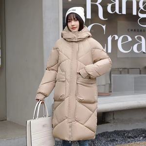 جاكيت نسائي قطن متوسط الطول من الخبز دافئ فوق الركبة معطف شتوي فضفاض - Product Image 4