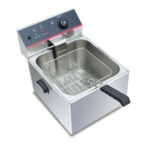 <span class=keywords><strong>Friteuse</strong></span> rectangulaire professionnelle à <span class=keywords><strong>propane</strong></span>, avec panier de cuisson profond et double système de filtration, machine électrique commerciale sans ventilation pour arachides et snacks - Product Image 1