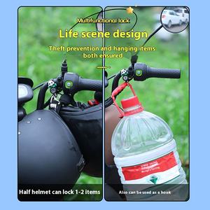 LOGO personnalisé Serrure de sécurité fixe multifonctionnelle en alliage universel antivol <span class=keywords><strong>Crochet</strong></span> sans trou - Product Image 5