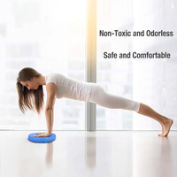 Tapis d'équilibre ovale antidérapant en TPE pour le yoga, la physiothérapie et la récupération dynamique