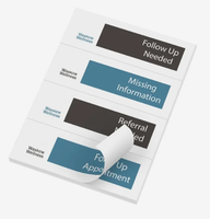 Marque-pages autocollants personnalisés de qualité supérieure, 50 feuilles, avec logo promotionnel, fournitures de bureau, cadeaux promotionnels
