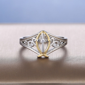 Anello Corona da Donna, Design Creativo Bicolore Aperto e Regolabile, Gioiello Elegante e Minimalista - Product Image 2