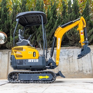 Mini-excavatrice de jardin 1,5T 1,8T, mini-pelle sur chenilles, lame de pelle, moteur à faibles émissions, design compact, idéale pour - Product Image 5