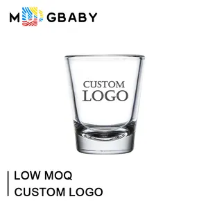 Benutzer definierte logo whisky tasse wein rohlinge espresso sublimation glas schuss gläser