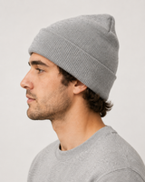 Bonnet en tricot 100% coton, doux, côtelé, chaud, extensible, pour l'hiver, streetwear, unisexe, logo personnalisé, vente en gros, bonnet ajusté, OEM