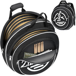 Échantillon gratuit Sac de batterie de snare à couche unique en coton 12-14 pouces, ensemble de sacs avec sangle dorsale télescopique à double épaule pour instrument de musique - Product Image 1