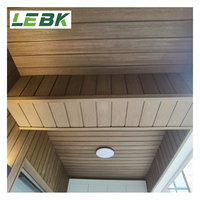 Panel de Pared WPC Moderno para Exterior/Interior con Diseño Gráfico de Grano de Madera Coextruido, Anticorrosión e Impermeable para Viviendas