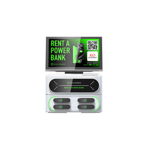 Station de <span class=keywords><strong>location</strong></span> Powerbank partage chargeur kiosque lecteur de carte POS Service de station de charge avec application logicielle avec lecteur de carte à rayures - Product Image 2