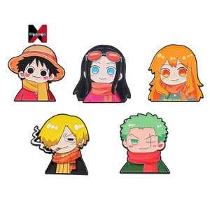 เข็มกลัดโลหะ<span class=keywords><strong>วันพีซ</strong></span> อนิเมะญี่ปุ่น ลูฟี่ โซโล ซันจิ ทำจากโลหะผสม - Product Image 5