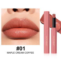 Ensemble de 6 rouges à lèvres hexagonaux à pointe oblique, hydratant, longue tenue, rouge à lèvres velours crémeux, kit de maquillage cosmétique pour femmes