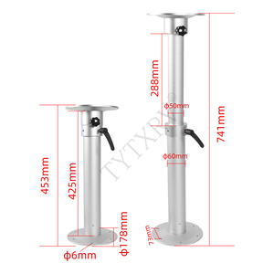 Heyrv Rv Tafelpoot Afneembare Aluminium Caravan Tafelpoot 453-741Mm Hoogte Bereik Tafelvoetstuk - Product Image 6