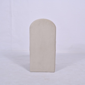 Silla de Comedor Moderna Tapizada en Crema con Diseño de Patas Arqueadas, Silla de Comedor de Lujo para el Hogar, Restaurante o Eventos - Product Image 6