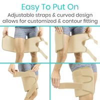 Manchon de compression personnalisé pour la cuisse, attelle de soutien pour soulager la douleur, enveloppement pour la sciatique, flexeur de la hanche, aine, attelle pour la partie supérieure de la cuisse