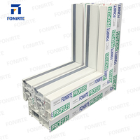 FONIRTE Vente chaude Profil PVC/UPVC de haute qualité, moderne, à bas prix, insonorisé, série 80 mm, 2,5 rails, pour fenêtres de bâtiment, durable