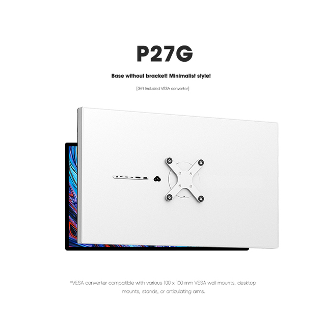 Kuycon P27G 60hz Monitor 27inch 3840*2160 Mirror Screen Professional Display Panel Monitor Ultra HD Office Monitor