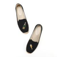 Nouvelles espadrilles pour femmes, printemps-été, confortables, légères, antidérapantes, tendance, semelle en chanvre, respirantes, en toile, plates