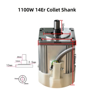 LIAMHYUAM 1100W Eje de Husillo de Alta Velocidad con Pinza ER para Máquina CNC de Grabado, Motor de Husillo para Fresado y Corte de <span class=keywords><strong>Madera</strong></span> - Product Image 6