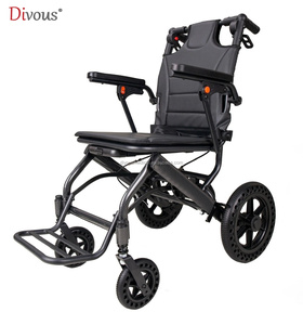 Silla de Ruedas Manual de Aleación de Aluminio Plegable, Ultraligera, Portátil, para Viajes, en Oferta - Product Image 2