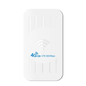 جهاز توجيه خارجي مضاد للماء 4G CPE 3G/4G بطاقة SIM Modem لكاميرا IP/تغطية WiFi الخارجية 4G جهاز توجيه خارجي