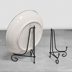 Foldable Iron Display Stand 4-7.9 In <b>Kitchen</b> Storage <b>Rack</b> For Tea Cake Clocks And Miscellaneous Items - Product Image 3