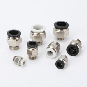 Connecteur rapide pneumatique en acier inoxydable et plastique PC à passage direct avec filetage G, nouvelle série PC8-G02/6-01/10-03 pour travaux pneumatiques - Product Image 2