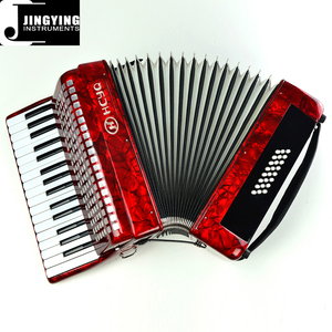Série d'accordéons Jingying Music 2024, style clavier, matériau en pin coréen, 32 touches, 24 basses, accordéon professionnel de performance - Product Image 1