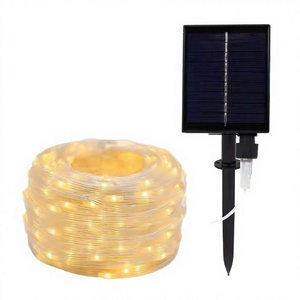 Luces Solares para Cortina de Jardín, Impermeables, 8 Modos, Temporizador, Luces de <span class=keywords><strong>Cascada</strong></span>, Control Remoto, Recargables, Navidad - Product Image 6