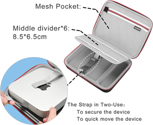 Custom Shockproof Travel EVA Hard Shell Zipper Carry Case for Apple Mac Mini M2 Chip Mac Mini M2 Pro Mac M1 <strong>Previous</strong> Model for - Product Image 3