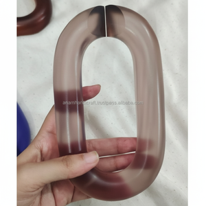 Décorations murales en chaîne acrylique moderne personnalisées, ornements en résine faits à la main, suspendus pour la décoration intérieure, prêts pour le festival Diwali - Product Image 1