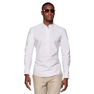 OEM MTM Großhandel individuell bedruckte formale lässige gestreifte Männer Stile Kleidung Workout Shirt