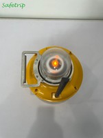 Safetrip - Lumières périmétriques pour hélicoptère portables, alimentées par énergie solaire/batterie, LED jaunes omnidirectionnelles pour aéroport