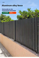 Panneau mural extérieur pour cour de jardin, clôture en aluminium pour l'intimité