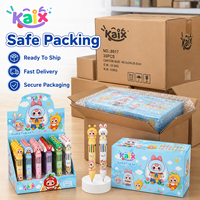KAIX Lindos Bolígrafos de Gel de PVC al por Mayor con Logotipo Personalizado, Sets de 10 Colores, Tinta Multicolor, Bolígrafo de Gel Multicolor para Recompensas Escolares
