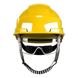 Casco de Seguridad Alemán Seiko Tipo V, ABS, Talla Única, Rojo, con Protector Facial, Certificado CE - Product Image 2