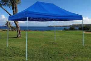Carpa de Playa Ecológica 3x6M Oxford con Conector Nuevo, 8 Clavos de Acero, 4 Cuerdas de PVC y Estructura Metálica para Uso Exterior DC-F - Product Image 5