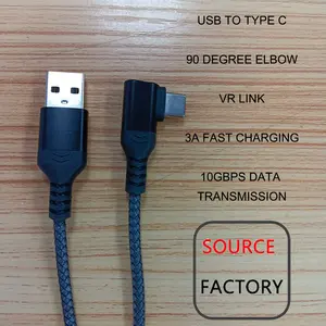 VR 케이블 USB 3.2 Gen2 3A 고속 충전 데이터 케이블 사용자 정의 로고 화웨이 xiaomi 전화 고속 충전 USB 데이터 케이블