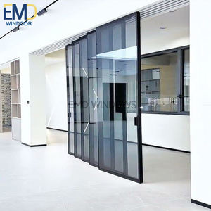 Puerta Corredera Interior de Vidrio con Diseño de Panel Decorativo - Product Image 5