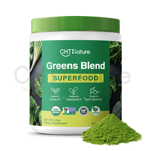 ผลิตภัณฑ์เสริมอาหาร chtnature 100% ผงซุปเปอร์กรีนออร์แกนิกแท้ฉลากส่วนตัว - Product Image 1