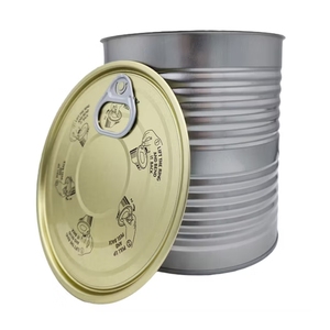 Composants durables de couvercle en métal en fer blanc avec fonction anti-déversement pour l'emballage de boîtes de conserve d'aliments et de boissons Couleur et impression personnalisables - Product Image 1