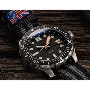 Reloj GMT para Hombre de 43.5MM, Reloj de Cuarzo GMT para Hombre con Logotipo Personalizado, con Movimiento Ronda 515 - Product Image 6