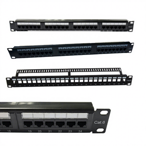 Panel de Conexiones LE-P3724S de 19 Pulgadas 1U, 24 Puertos Cat6 RJ45, Panel de Gestión de Cables para Rack de Servidor, 483x44.5x83mm - Product Image 1