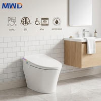 MWD CUPC ETL WaterSense MWD WC Bidet de Luxe Siphonique à Poser au Sol 12Rough-in avec Ouverture Automatique et Bidet Intelligent, Vente en Gros