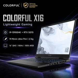 Ordinateur portable de jeu neuf de marque avec écran couleur de 16 pouces, processeur Intel Core i9-13900HK de 13e génération, carte graphique RTX 5070 8 Go - Product Image 1