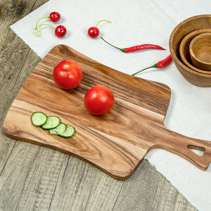 Tabla de cortar de madera de acacia de estilo natural, tabla de cortar de estilo occidental para servir <span class=keywords><strong>comida</strong></span> - Product Image 6