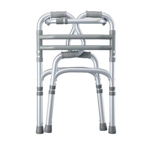 Aluminum Lightweight 4-leg <b>Walker</b> Fold Walking Frame <b>Rollator</b> <b>Walker</b> for Elderly Stainless Steel Rehabilitation Therapy Supplies - Product Image 5