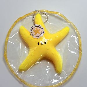 CHENXI Juguete Blandito de Estrella de Mar Amarilla Taba, Llavero Creativo de TPR, Juguete Antiestrés para Estudiantes - Product Image 6